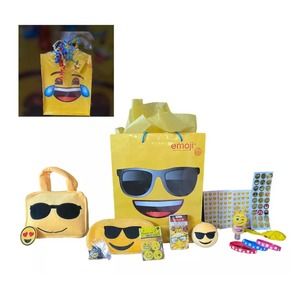 Cool Sunglasses Emoji Gift Basket Purse Wallet Jewelry Plush Pillow